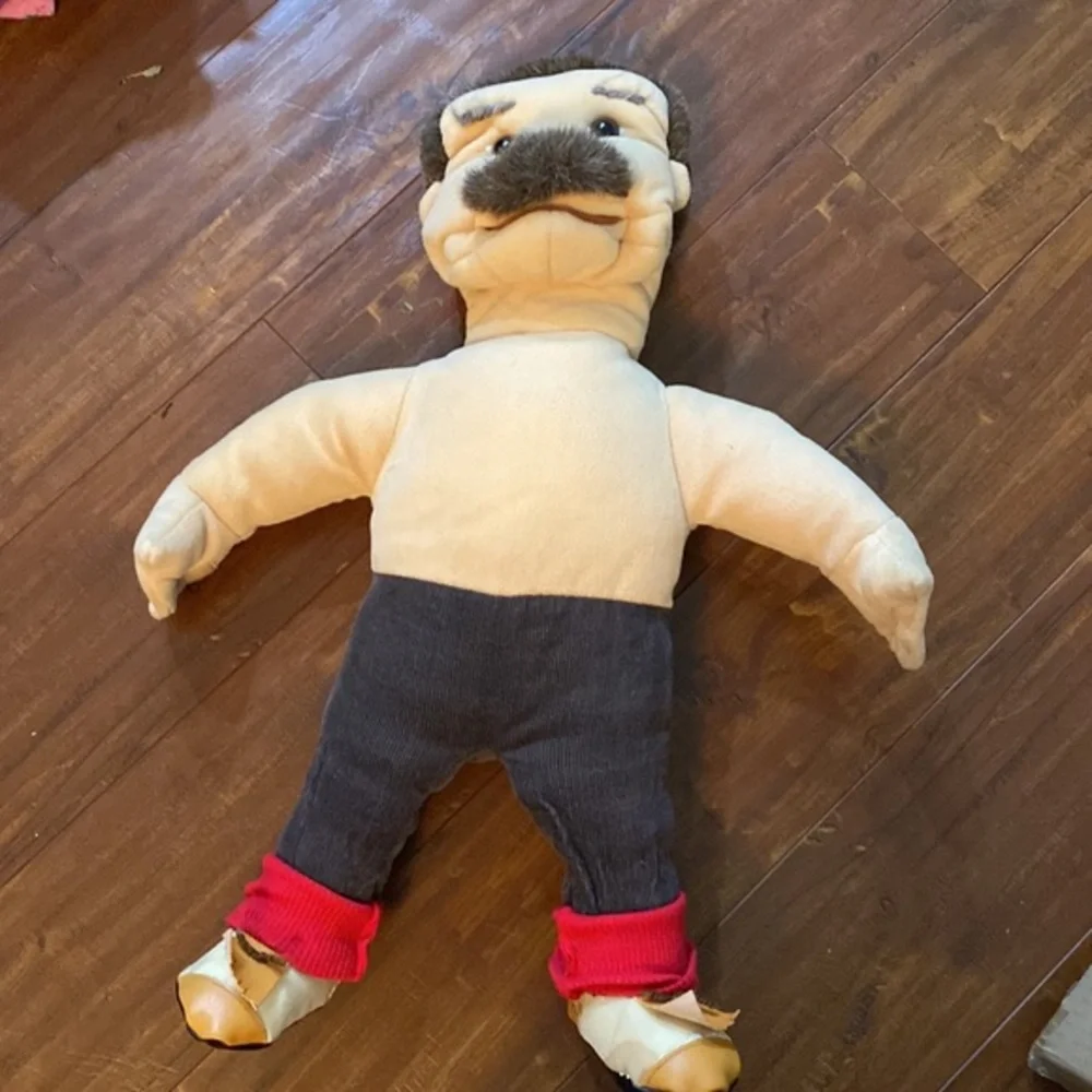 Vintage Folkmanis Furry Folk Hand Puppet Dress Up Man Male Storytelling Plush